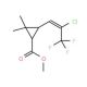 Methyl 3-((Z)-2-Chloro-3,3,3-trifluoro-1-propenyl)-2,2-dimethylcyclopropancarboxylate (CAS 83376-83-4) - chemical structure i
