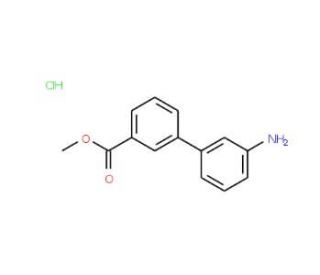Methyl 3&prime;-amino[1,1&prime;-biphenyl]-3-carboxylate hydrochloride (CAS 168619-25-8) - chemical structure image