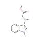 Methyl (3S)-(+)-3-(1-methylindol-3-yl)butanoate (CAS 71711-31-4) - chemical structure image