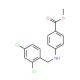Methyl 4-[(2,4-dichlorobenzyl)amino]benzoate - chemical structure image