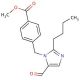 Methyl 4-[(2-Butyl-5-formyl-1H-imidazol-1-yl)methyl]benzoate (CAS 133040-03-6) - chemical structure image
