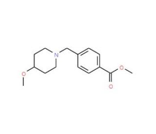 methyl 4-[(4-methoxypiperidin-1-yl)methyl]benzoate - chemical structure image