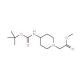 Methyl {4-[(tert-butoxycarbonyl)amino]piperidin-1-yl}acetate - chemical structure image