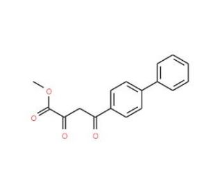 methyl 4-(1,1&prime;-biphenyl-4-yl)-2,4-dioxobutanoate (CAS 63656-27-9) - chemical structure image