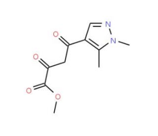 Methyl 4-(1,5-dimethyl-1H-pyrazol-4-yl)-2,4-dioxobutanoate (CAS 1005585-96-5) - chemical structure image