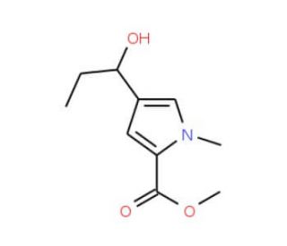 Methyl 4-(1-hydroxypropyl)-1-methyl-1H-pyrrole-2-carboxylate - chemical structure image