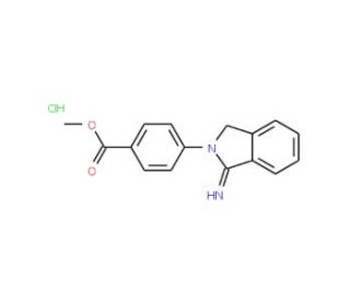 methyl 4-(1-imino-1,3-dihydro-2H-isoindol-2-yl)benzoate hydrochloride - chemical structure image