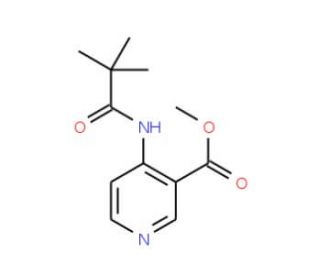 Methyl 4-(2,2,2-trimethylacetamido)nicotinate (CAS 773134-09-1) - chemical structure image