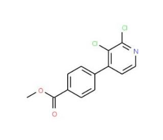 Methyl 4-(2,3-dichloro-4-pyridinyl)-benzenecarboxylate - chemical structure image