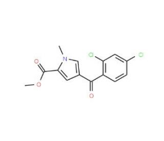 Methyl 4-(2,4-dichlorobenzoyl)-1-methyl-1H-pyrrole-2-carboxylate - chemical structure image