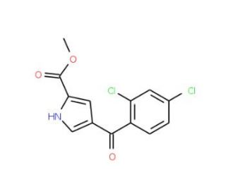 Methyl 4-(2,4-dichlorobenzoyl)-1H-pyrrole-2-carboxylate - chemical structure image