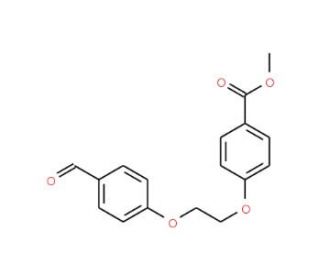 Methyl 4-[2-(4-formylphenoxy)ethoxy]-benzenecarboxylate (CAS 866003-00-1) - chemical structure image