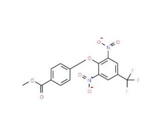 Methyl 4-[2,6-dinitro-4-(trifluoromethyl)phenoxy]benzenecarboxylate - chemical structure image