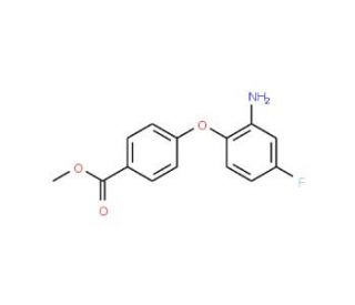 Methyl 4-(2-amino-4-fluorophenoxy)benzoate - chemical structure image