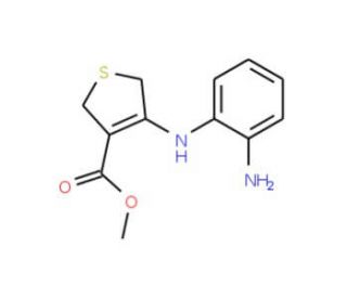 Methyl 4-(2-Aminoanilino)-2,5-dihydrothiophene-3-carboxylate (CAS 61325-23-3) - chemical structure image