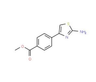 Methyl 4-(2-aminothiazol-4-yl)benzoate (CAS 206555-77-3) - chemical structure image