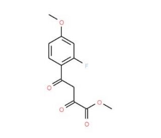 methyl 4-(2-fluoro-4-methoxyphenyl)-2,4-dioxobutanoate - chemical structure image