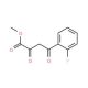 methyl 4-(2-fluorophenyl)-2,4-dioxobutanoate (CAS 608536-99-8) - chemical structure image