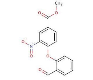 Methyl 4-(2-formylphenoxy)-3-nitrobenzenecarboxylate - chemical structure image