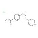 Methyl 4-(2-piperazinoethoxy)benzenecarboxylatehydrochloride - chemical structure image