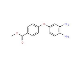 Methyl 4-(3,4-diaminophenoxy)benzenecarboxylate (CAS 24002-80-0) - chemical structure image