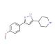 Methyl 4-[3-(4-piperidinyl)-1H-pyrazol-5-yl]-phenyl ether (CAS 103660-47-5) - chemical structure image