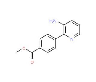 Methyl 4-(3-amino-2-pyridinyl)benzenecarboxylate - chemical structure image