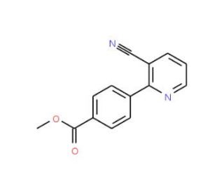 Methyl 4-(3-cyano-2-pyridinyl)benzenecarboxylate - chemical structure image