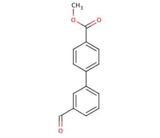 Methyl 4-(3-formylphenyl)benzoate (CAS 221021-36-9) - chemical structure image