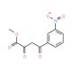 Methyl 4-(3-nitrophenyl)-2,4-dioxobutanoate (CAS 345617-18-7) - chemical structure image