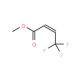 Methyl 4,4,4-trifluorocrotonate (CAS 85694-31-1) - chemical structure image