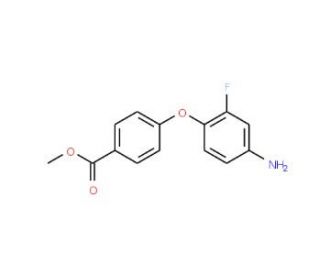 Methyl 4-(4-amino-2-fluorophenoxy)benzoate - chemical structure image