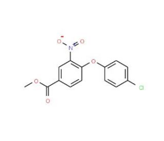 Methyl 4-(4-chlorophenoxy)-3-nitrobenzenecarboxylate - chemical structure image