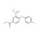 Methyl 4-(4-chlorophenoxy)-3-nitrobenzenecarboxylate - chemical structure image