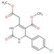 Methyl 4-(4-chlorophenyl)-6-(2-methoxy-2-oxoethyl)-2-oxo-1,2,3,4-tetrahydro-5-pyrimidinecarboxylate - chemical structure imag