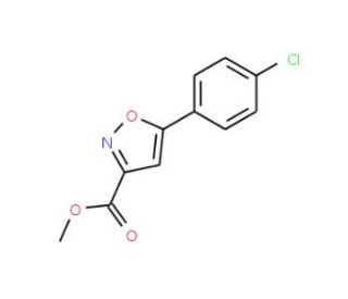 Methyl 4-(4-chlorophenyl)isoxazole-5-carboxylate (CAS 1072944-87-6) - chemical structure image