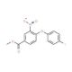 Methyl 4-(4-fluorophenoxy)-3-nitrobenzenecarboxylate (CAS 320417-11-6) - chemical structure image