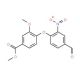 Methyl 4-(4-formyl-2-nitrophenoxy)-3-methoxybenzenecarboxylate - chemical structure image
