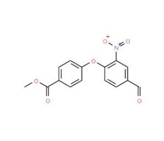 Methyl 4-(4-formyl-2-nitrophenoxy)-benzenecarboxylate - chemical structure image