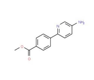 Methyl 4-(5-amino-2-pyridinyl)benzenecarboxylate (CAS 223127-54-6) - chemical structure image