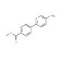 Methyl 4-(5-amino-2-pyridinyl)benzenecarboxylate (CAS 223127-54-6) - chemical structure image