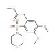 Methyl [4,5-Dimethoxy-2-(thiomorpholine-4-sulfonyl)-phenyl]-acetate - chemical structure image