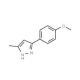 Methyl 4-(5-methyl-1H-pyrazol-3-yl)phenyl ether (CAS 23263-96-9) - chemical structure image