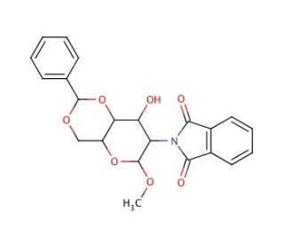 Methyl 4,6-O-Benzylidene-2-deoxy-2-N-phthalimido-&beta;-D-glucopyranoside (CAS 97276-95-4) - chemical structure image