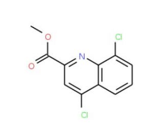 Methyl 4,8-dichloroquinoline-2-carboxylate (CAS 1020101-15-8) - chemical structure image