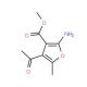 methyl 4-acetyl-2-amino-5-methyl-3-furoate - chemical structure image