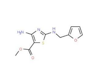 methyl 4-amino-2-[(furan-2-ylmethyl)amino]-1,3-thiazole-5-carboxylate - chemical structure image