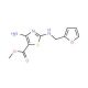 methyl 4-amino-2-[(furan-2-ylmethyl)amino]-1,3-thiazole-5-carboxylate - chemical structure image