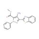 methyl 4-amino-3-(1,3-benzothiazol-2-yl)-1-phenyl-1H-pyrazole-5-carboxylate - chemical structure image