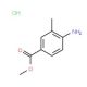 methyl 4-amino-3-methylbenzoate hydrochloride - chemical structure image